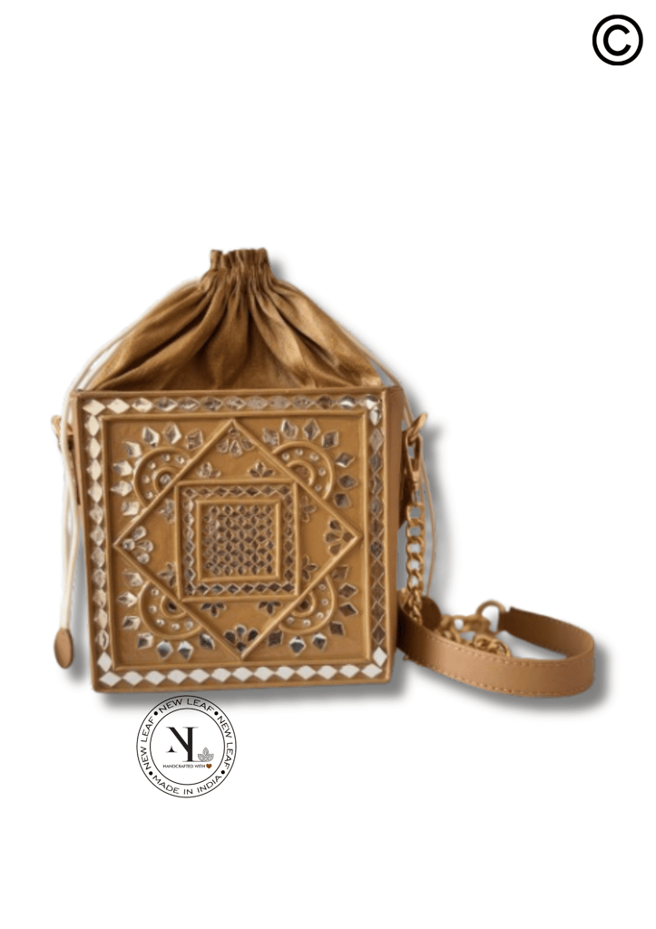 Mocha Mousse Lippan Art Potli Sling Bag view 2