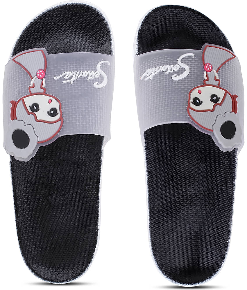 KAPANI Black Women's Slide Flip flop view 2