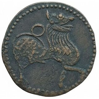 Ancient India Horse Symbol Coin | Vintage Indian Script Historical Collectible view 2