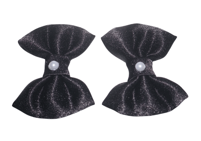 Hair Bows For Women, Bow Clips For Women - Barette Hair Clip - Luxury Silky Satin Hair Bow Clips view 2