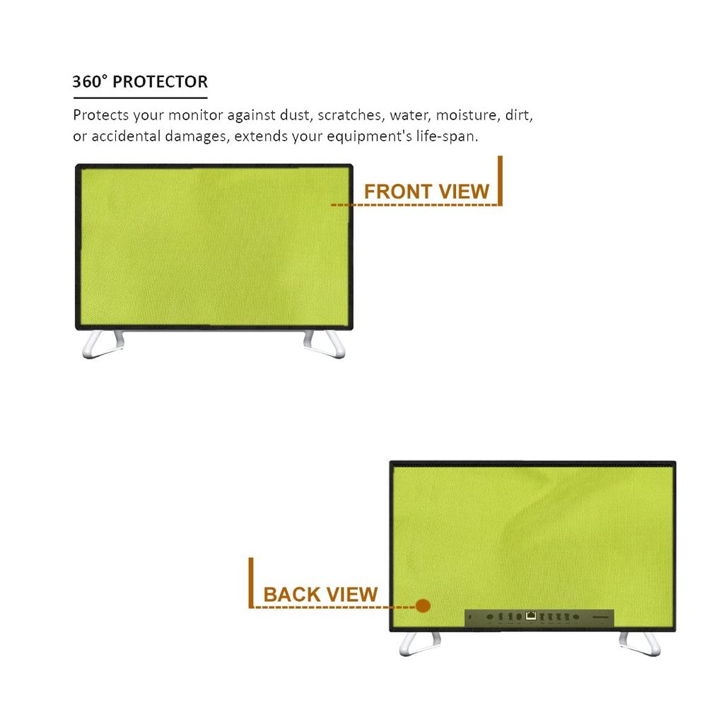 PalaP Super Premium Dust Proof Monitor Cover for DELL All in ONE Desktop 24 inches (Green) view 2