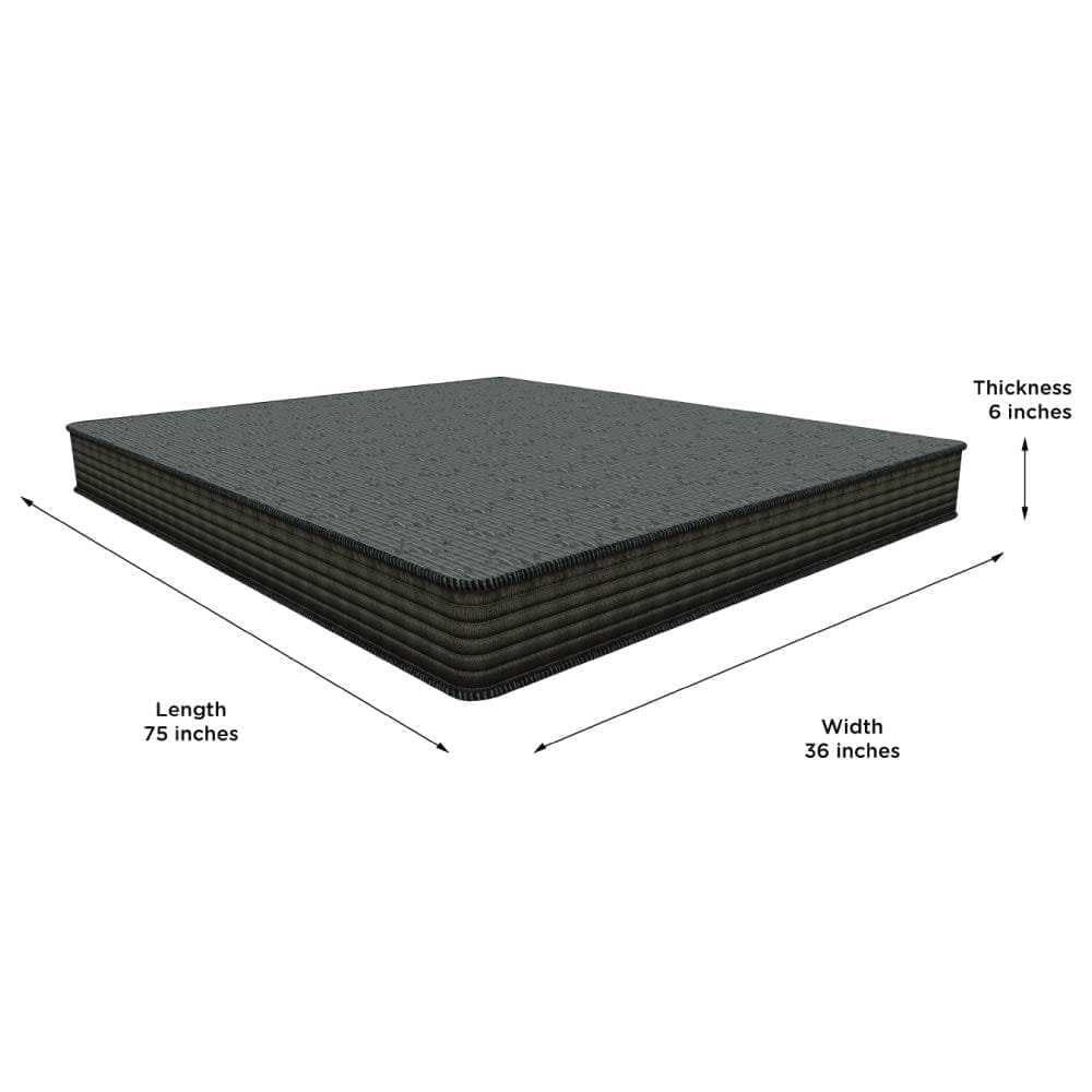 Centuary Mattresses Ortho Active 6 Inch Orthopedic Coir Memory Foam Mattress view 2