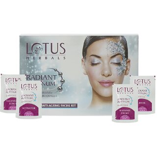 Lotus Herbals Radiant Platinum Cellular Anti-Ageing 1 Facial Kit 50g