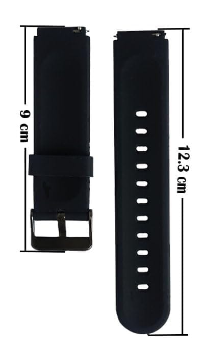 19MM Replacement Soft Silicone Sporty Straps/Bands Compatible for Boat Storm Smart Watch & Watches with 19mm Lugs Size Compatible view 2