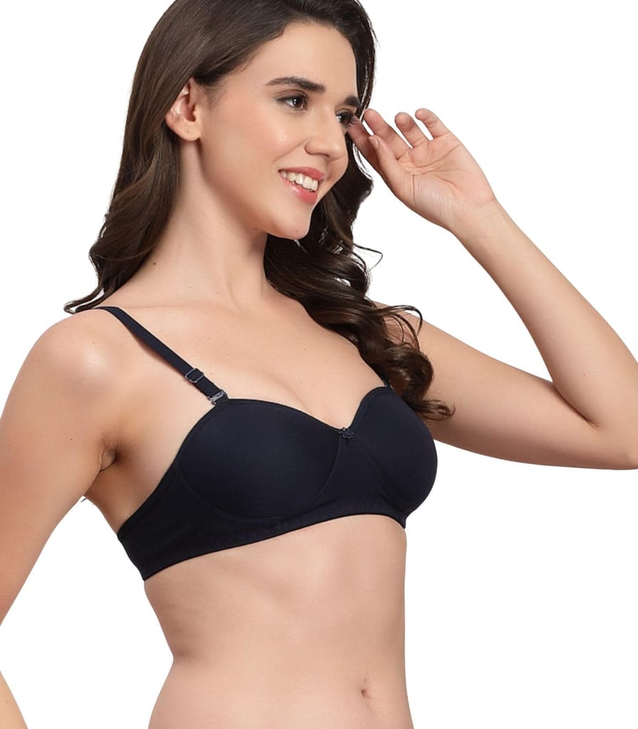 ADORNSTAR Women's Cotton Light Padded Full Coverage Bra view 2
