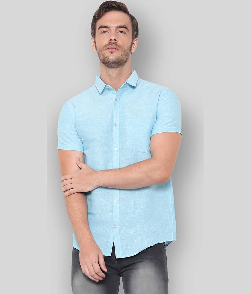 Latest Chikan - Green Cotton Blend Regular Fit Men's Casual Shirt (Pack of 1)