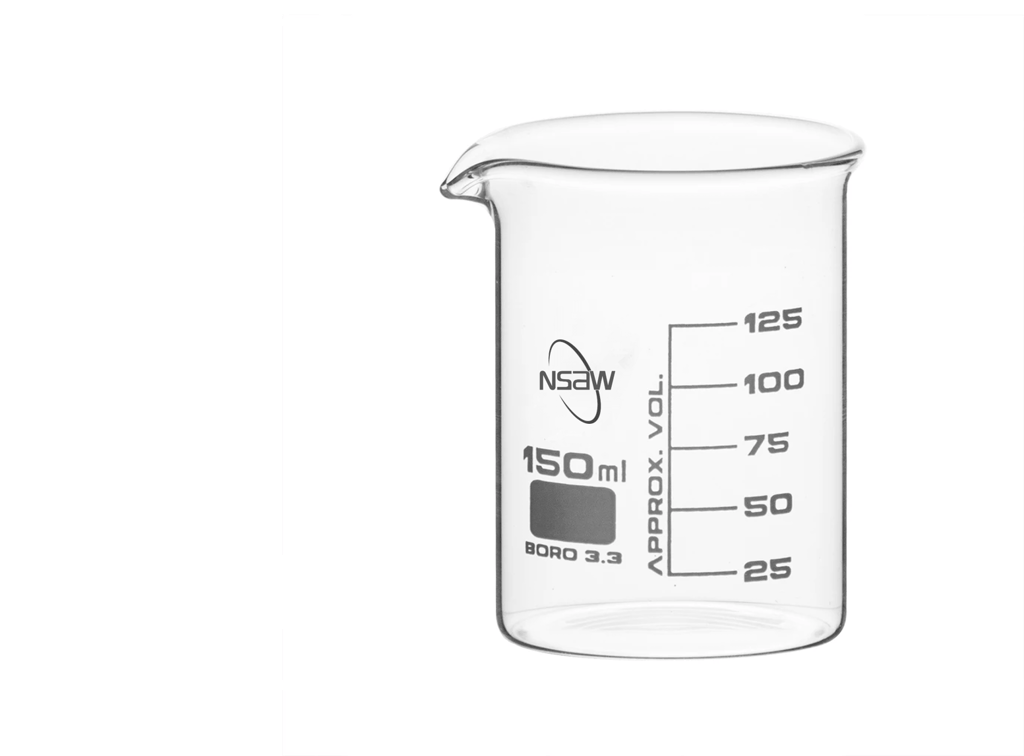 NSAW 150 ml Borosilicate Glass Beaker with Graduations view 2