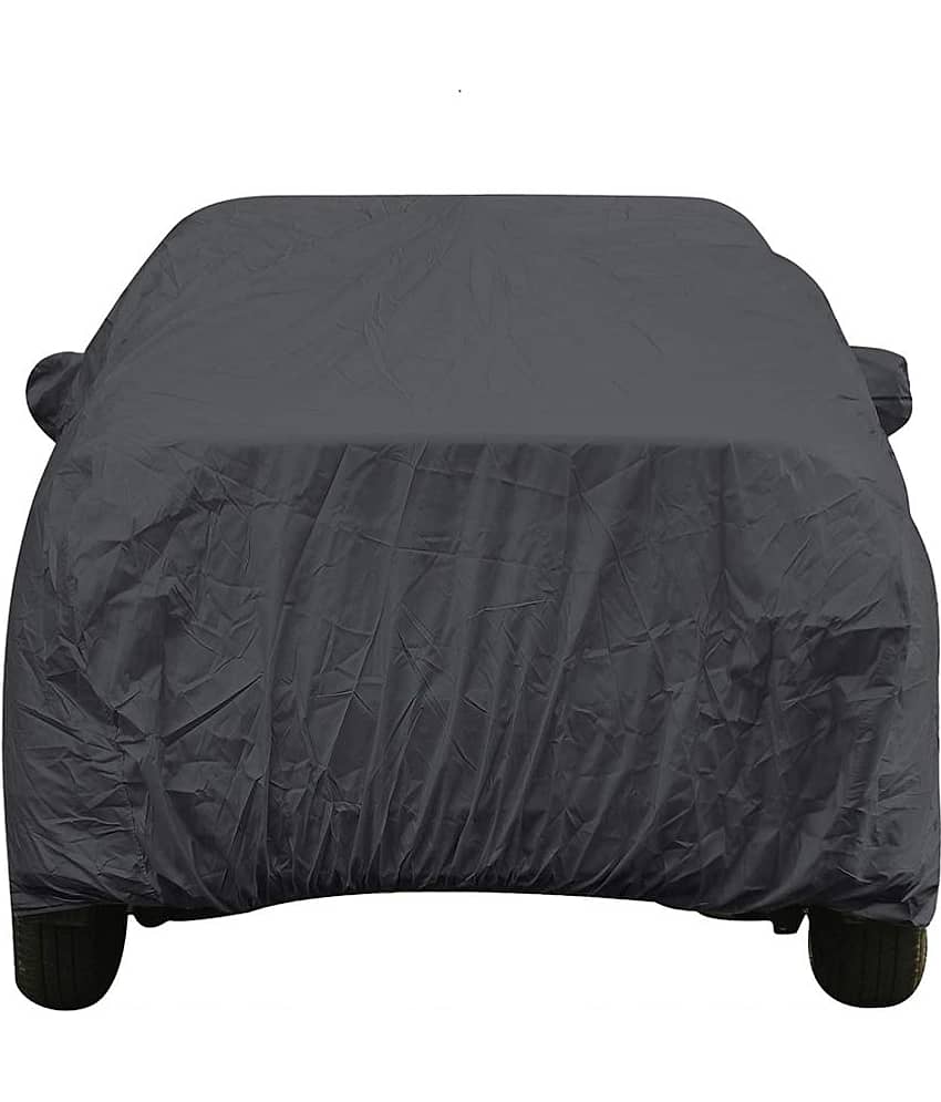 AutoRetail - Dust Proof Car Body Polyster Cover for Maruti Suzuki Celerio With Mirror Pocket ( Pack of 1 ) , Grey view 2