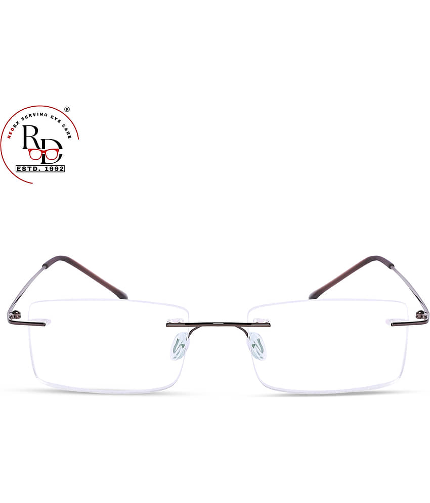 Redex Rectangle Rimless Reading Glasses view 2