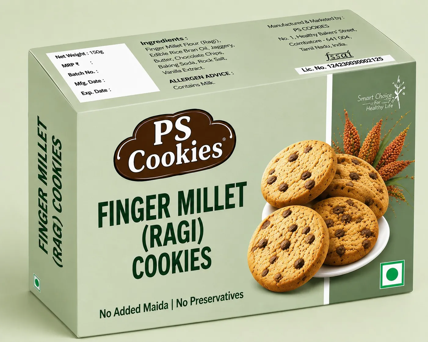 FINGER MILLET ( RAGI) COOKIES