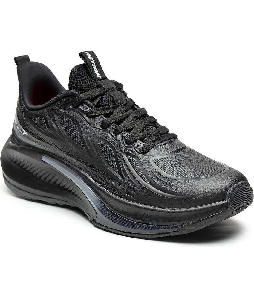 Action TURBO-2101 Black Men's Sports Running Shoes view 2