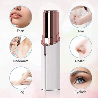 Portable eyebrow trimmer for women, epilator for women, facial hair remover for women eleectric trimmer with light view 2