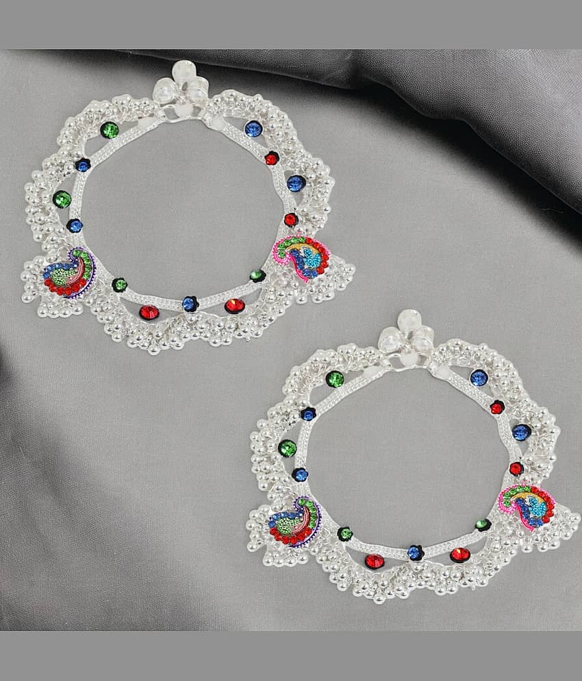 AKLINA Multicolor Anklets ( Pack of 2 ) view 2