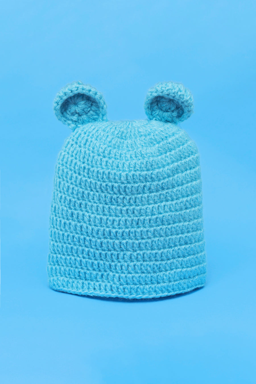 The Original Knit DIY Crochet Kit- Beanie - Blue
