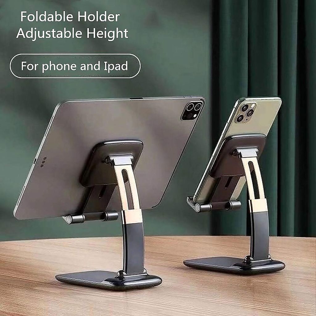Phone Holder for Table, Foldable Universal Mobile Stand for Desk view 2