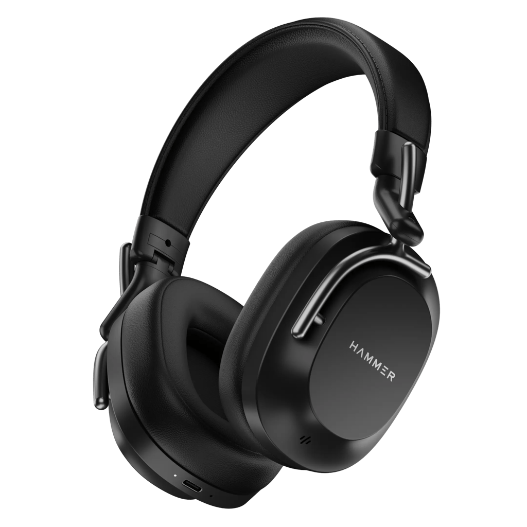 Hammer Bash Pro Wireless Headphones with 33 db Hybrid ANC & Quad Mics view 2