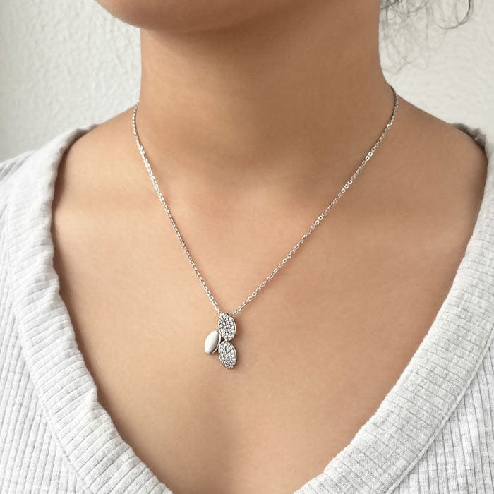Silver Jasmine Pendant Set view 2