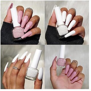Nail Polish Set for Women Long-Lasting High Shine Nail Paint Combo Vegan and Cruelty-Free 3 Bright Vibrant Shades Quick Dry Nail Polish Set (Classic Neutrals Pack of 2) view 2