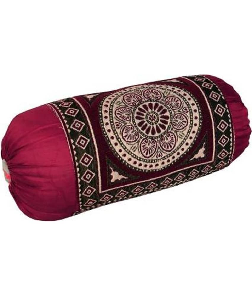 MAHALUXMI COLLECTION Set of 2 Cotton Bolster Covers view 2