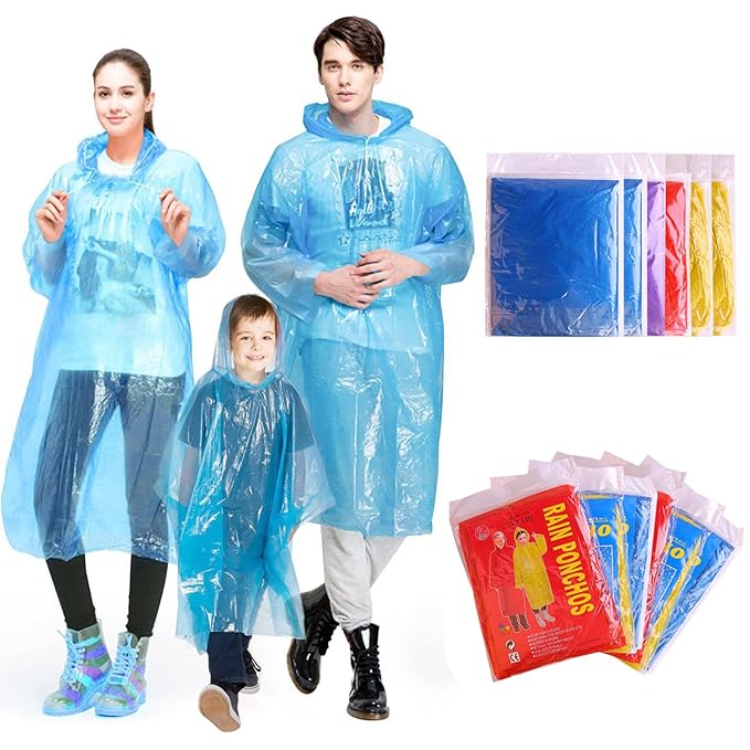 Raincoat with Hood (Random Colour, Pack of 6) view 2
