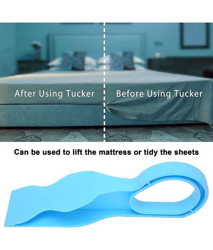 EIGHTEEN ENTERPRISE Plastic (Pack of 1) Mattress Lifter Tool 2 In 1 Bedsheet Tucker Tool Bedsheet Mattress Lifter Stand Bed Lifter Helps Lift And Hold Mattress Wedge Elevator Tool Bed Making Tool Bed Tucker Tool. view 2