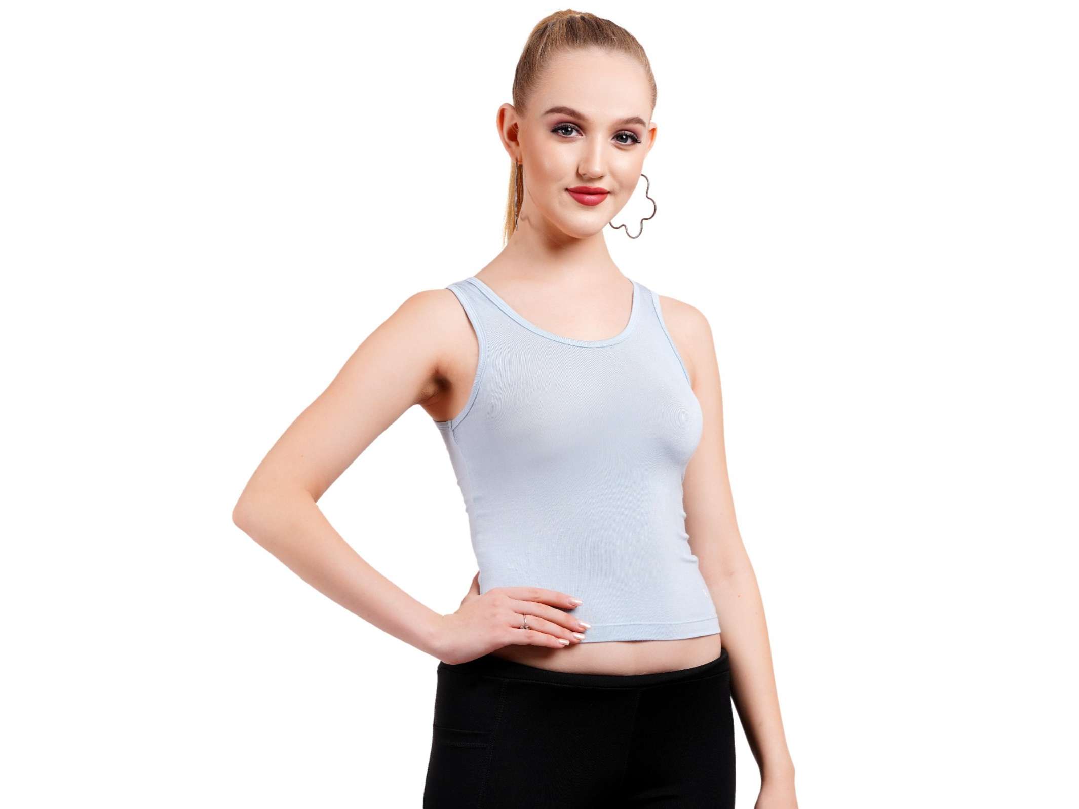 Stud & Gracy Tank Top Light Grey - XL - 36