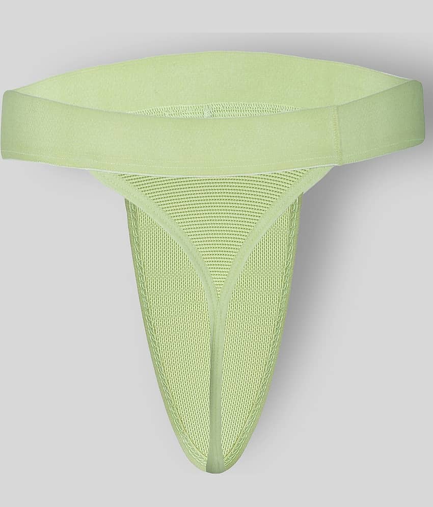 Bruchi Club Pack of 1 Nylon Thongs For Men's ( Sea Green ) view 2
