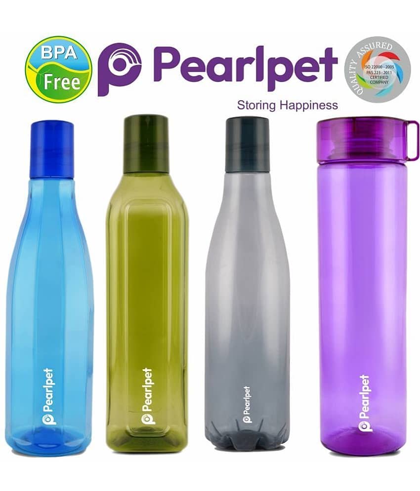 PearlPet - Multicolour Water Bottle ( Pack of 4 ) view 2