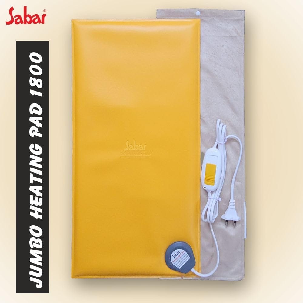 Sabar Therapeutic Orthopedic Heat Therapy Jumbo Electric Heating Pad HP 1800 Ideal for Back Pain Relief | Secured with PTFE Teflon | 2 Year Warranty | Temperature Control | Auto Thermal Cut Off (30x60cms, XXL) view 2