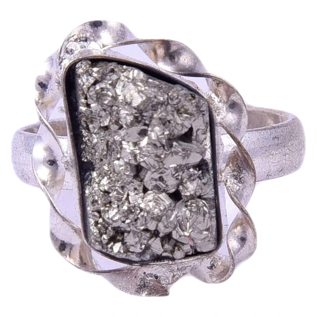 Pyrite Ring For Men And Women(KI_165) by Krishna Impex view 2