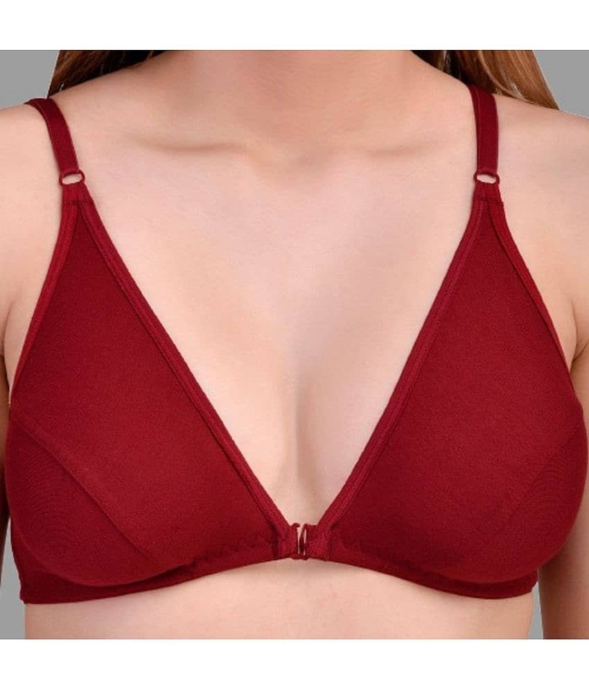 Desiprime Pack of 3 Cotton Non Padded Women's Everyday Bra ( Multicolor ) view 2
