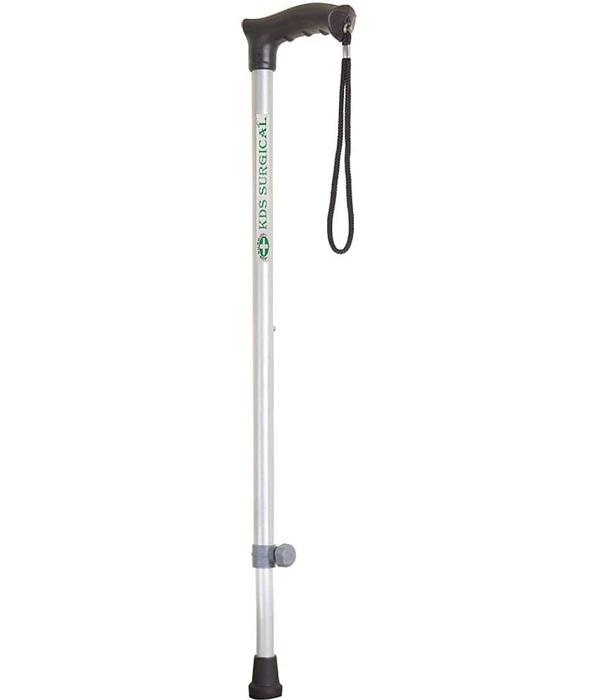 KDS SURGICAL 1 Leg Grey With Hand Support Aluminium Walking Sticks