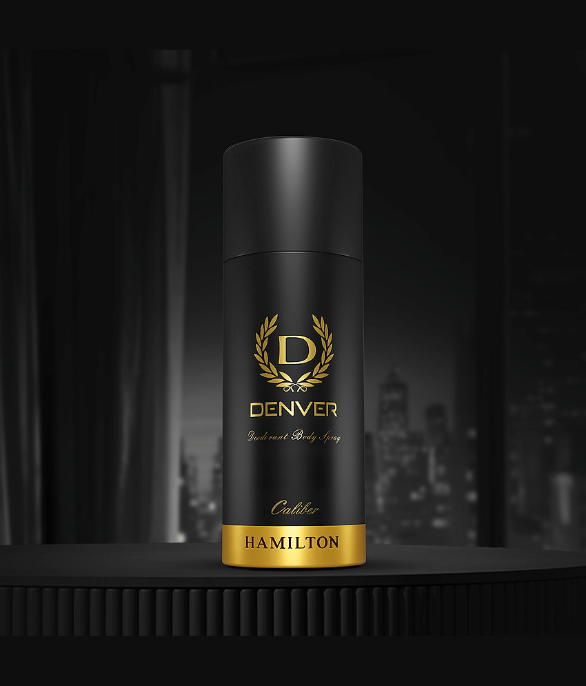 Denver Caliber Long Lasting Deodorant Spray for Men 150 ml Each ( Pack of 3 ) view 2