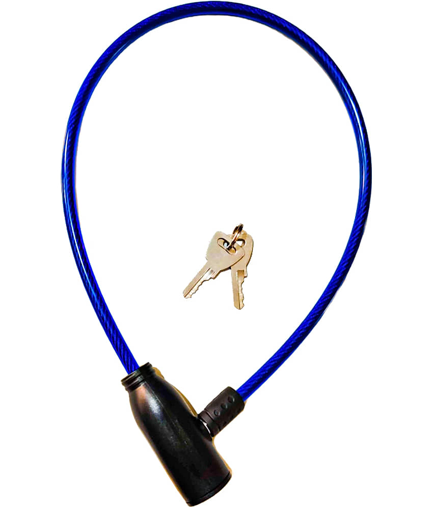 LXMI Aluminium Cable Lock For Helmet & Bicycle (Thin) Multicolour Cable Type Helmet Lock - Key Lock view 2