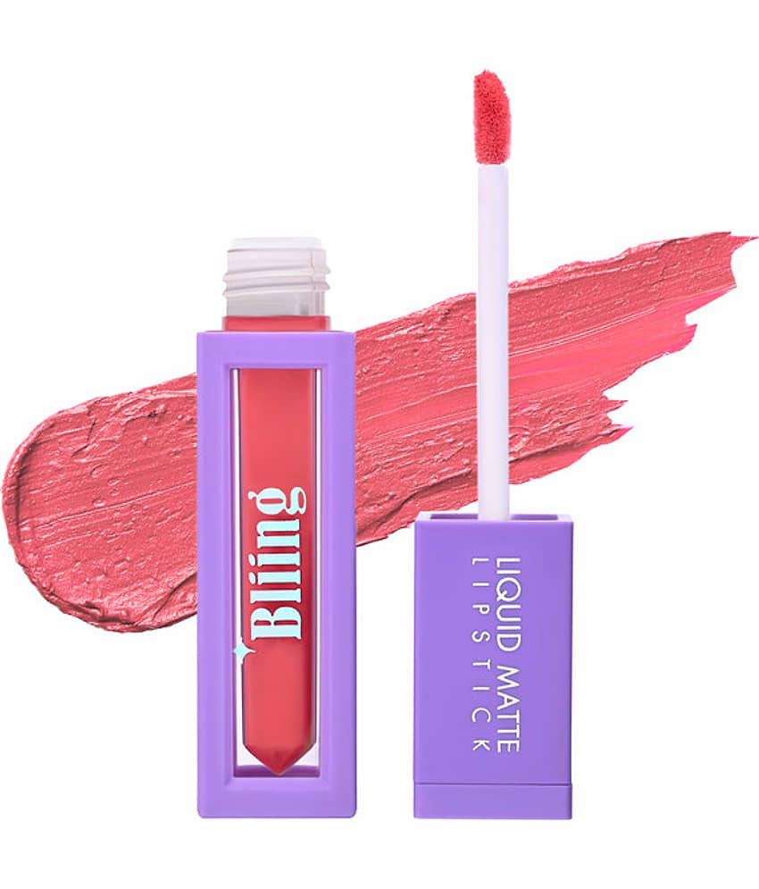 Bliing Liquid Matte Lipstick - Long-Lasting, Kiss-Proof, Waterproof for All-Day Wear - CRUSH