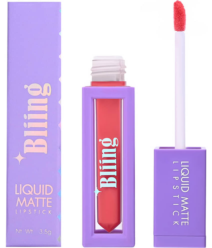 Bliing Liquid Matte Lipstick - Long-Lasting, Kiss-Proof, Waterproof for All-Day Wear - CRUSH view 2