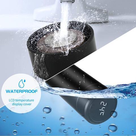 500ml LED Temperature Display Water Bottle | Insulated Stainless Steel Flask for Hot & Cold Drinks | Leak-Proof & Travel-Friendly (Black) view 2