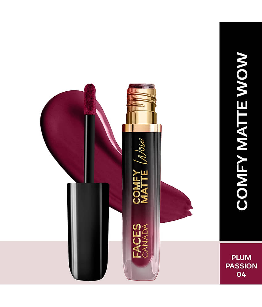 FACES CANADA Comfy Matte Wow Liquid Lipstick - Fuschia Fun 06, 3.8ml , Long Lasting