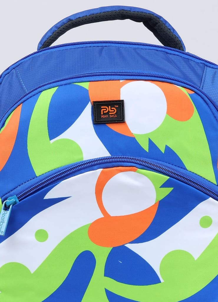 PB Pearlbags MANOR 20L Printed Casual Backpack,3 Compartment,Premium Fabric,Water Resistant Anti Theft,School & College Bag for Boys and Girls,Office & Travel Bag for Men and Women,48X30X14 Cms view 2