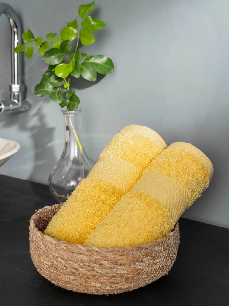 DDecor 100% Premium Cotton Hand Towel | Plain 500TC | Zero Twist with High Absorbency | Perfect for Everyday Use | Brio Collection | 40 CM X 60 CM view 2