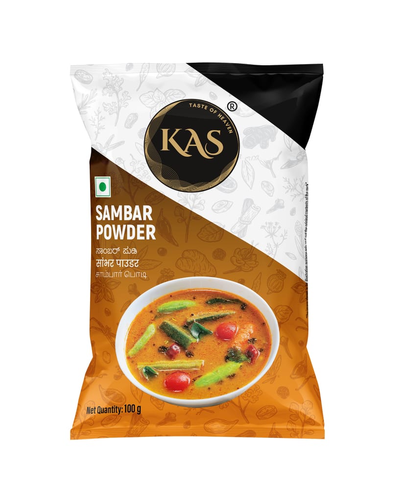KAS Sambar Powder - Pack of 10, 100gm each