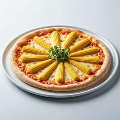 Baby Corn Pizza (8 inch)