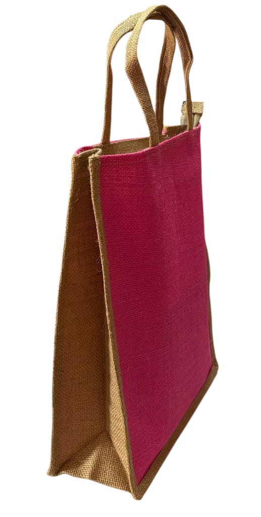 Maatru Jute Hand Bag-Pink view 2