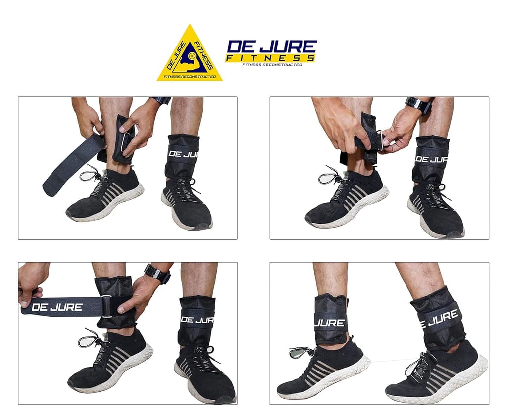 DE JURE FITNESS Ankle & Wrist Weight Set, Adjustable Strap view 2
