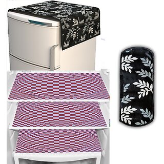 REVEXO Refrigerator Cover (Width: 98 cm, Multicolor) view 2
