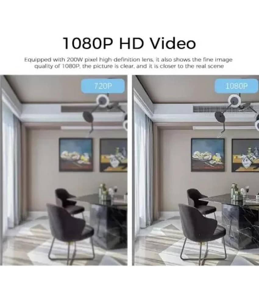 SKY HUB Bulb Shape Indoor HD Dome 1920*1080p Camera view 2