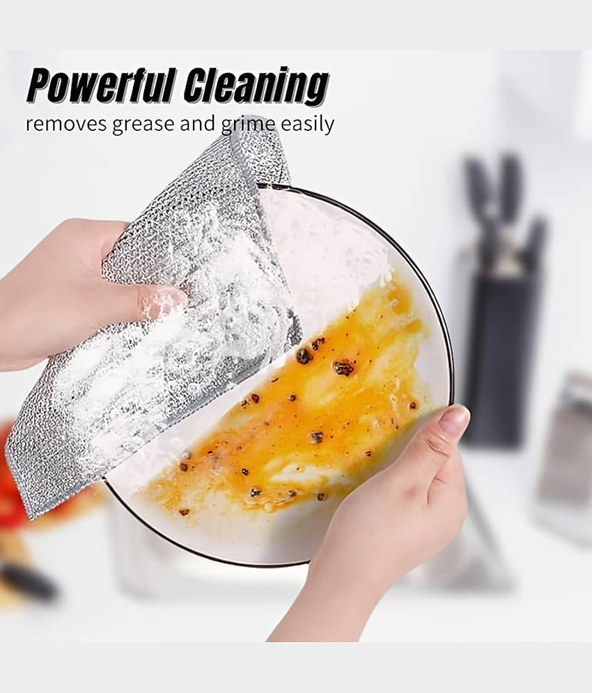 Stainless Steel Scrubber Non-Scratch Wire Dishcloth (Pack of 40) view 2
