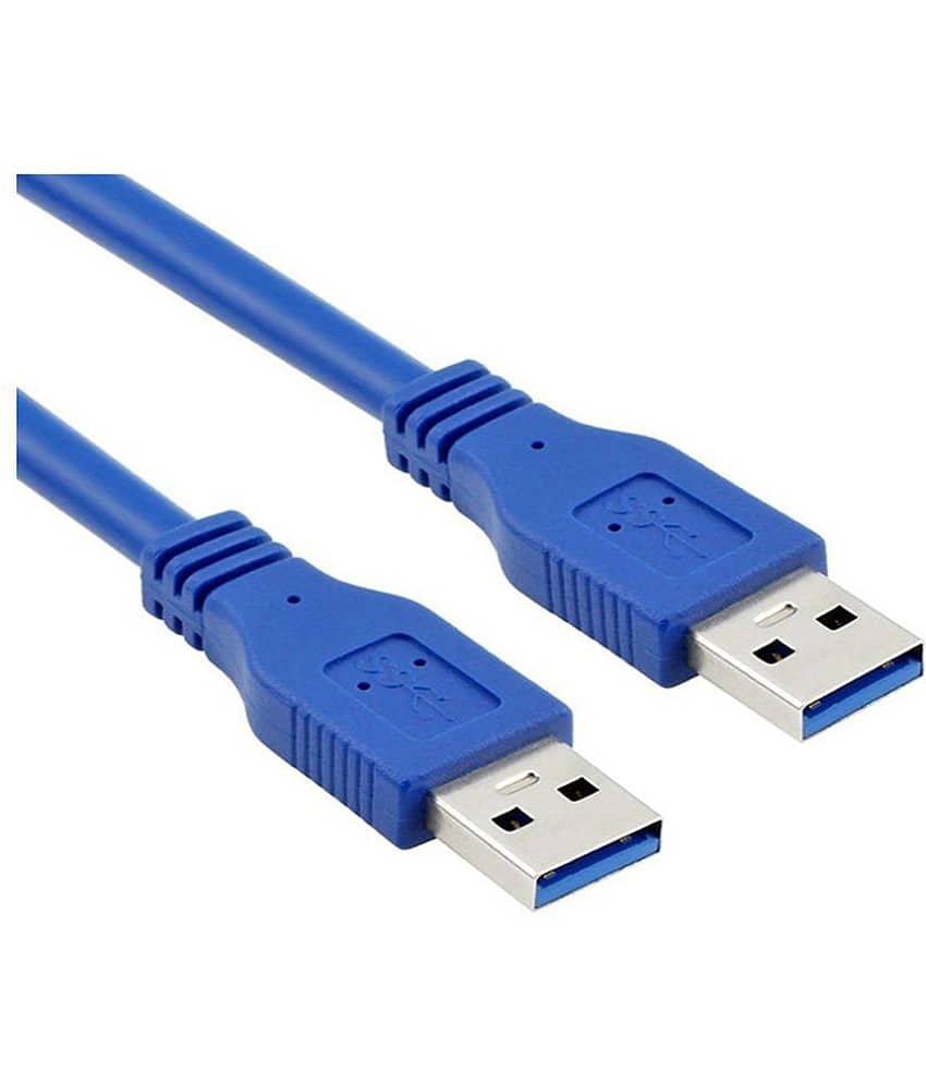 EKRAJ 0.5m Serial USB 3.0 Type A Male to Type A Male - Blue view 2