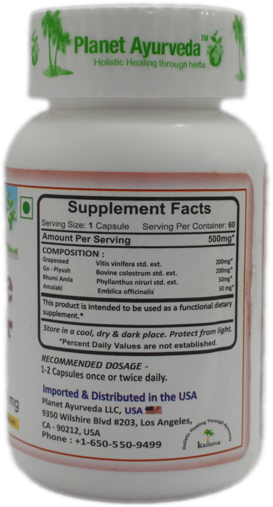 Planet Ayurveda Immune Booster - 60 Capsules - 500mg view 2