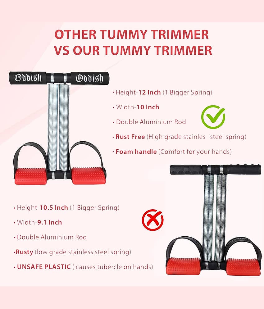Tummy Trimmer 12 inch Double Spring Premium Quality for men and women Ab Exerciser-Yellow view 2